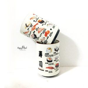 2 Sushi Tea Cups
